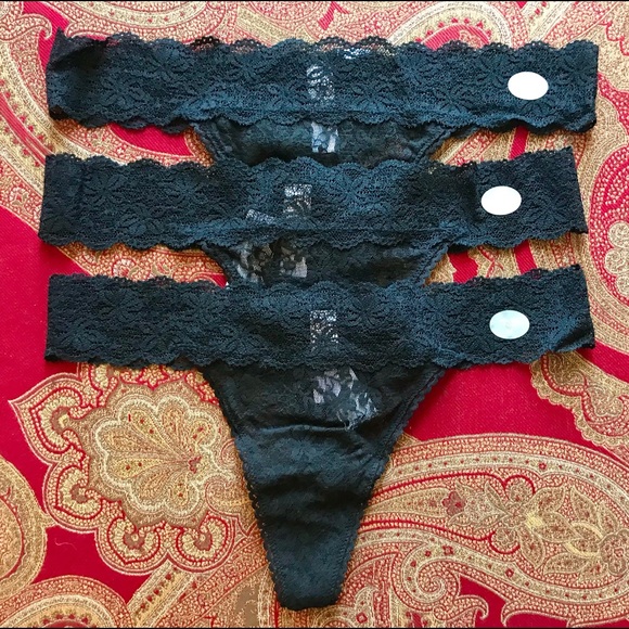 SOLD! N/A ~ GAP Sexy LACE THONG ~Blk~ Med ~New+Tag - Picture 5 of 5